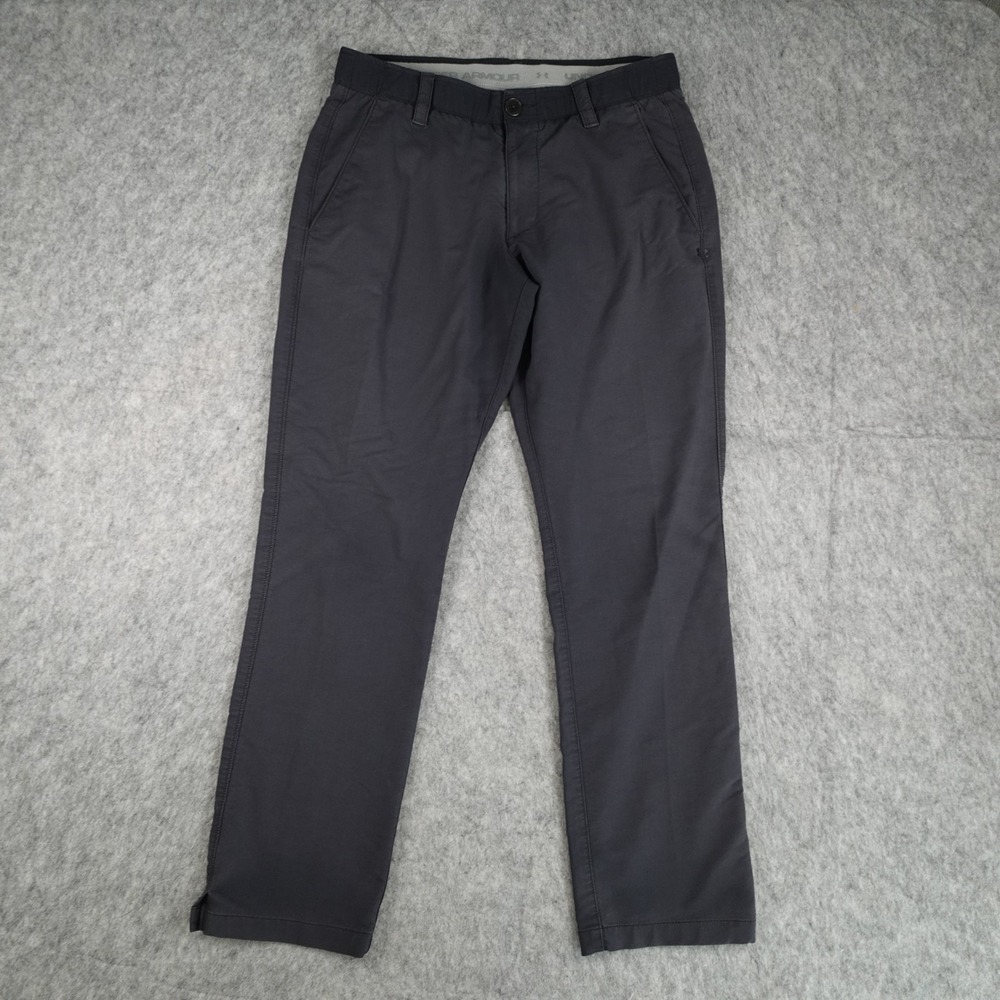 Under Armour Pants Mens 34x32 (Actual 32x29) Black Performance Chino Golf